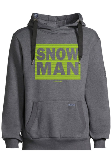Salzhaut - HEFF - SNOWMAN Herren normale Passform - Bauchtasche - Herren - Hoodie - 2 - #farbe_anthra-lime-green