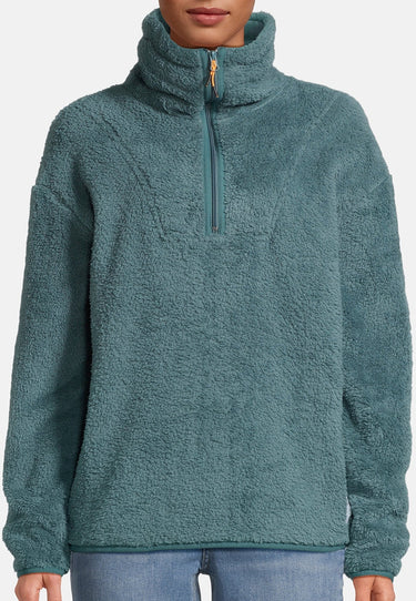 salzhaut - HEMKE Damen normale Passform - Damen - Teddy - Troyer - 8 - #farbe_bottle-green