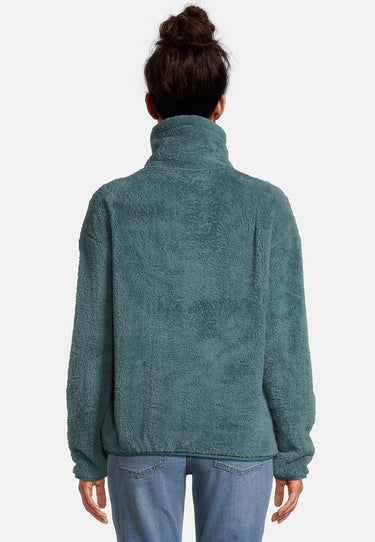 salzhaut - HEMKE Damen normale Passform - Damen - Teddy - Troyer - 9 - #farbe_bottle-green