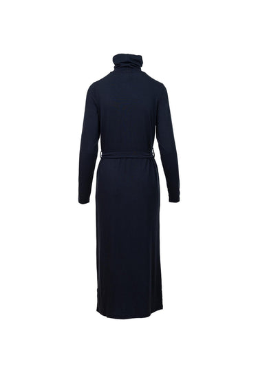 salzhaut - HENNY Damen Langes Kleid (Maxi) Tailliert - adenauer & co - Anker - Basic - 2 - #farbe_Navy