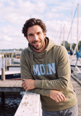 salzhaut - Herren Hoodie HEFF - MOIN Stripes normale Passform - adenauer & co - Anker - Basic - 41 - #farbe_Seagrass-Ocean Blue