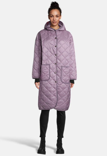 salzhaut - HUSNA Damen Steppmantel Weit - adenauer & co - Anker - Basic - 6 - #farbe_Purple
