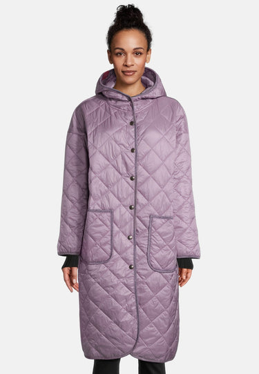 salzhaut - HUSNA Damen Steppmantel Weit - adenauer & co - Anker - Basic - 2 - #farbe_Purple