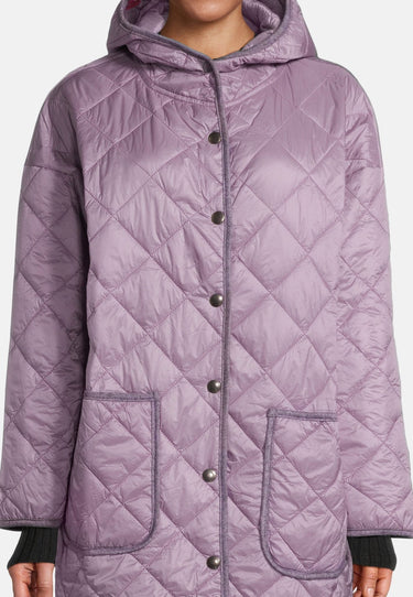 salzhaut - HUSNA Damen Steppmantel Weit - adenauer & co - Anker - Basic - 4 - #farbe_Purple