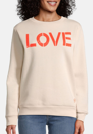 Salzhaut - ILVA Damen normale Passform - Frontprint - Hamburg - love - 3 - #farbe_beige-neon-mandarin