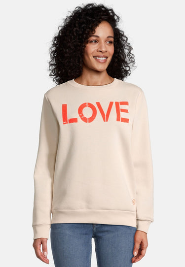 Salzhaut - ILVA Damen normale Passform - Frontprint - Hamburg - love - 1 - #farbe_beige-neon-mandarin