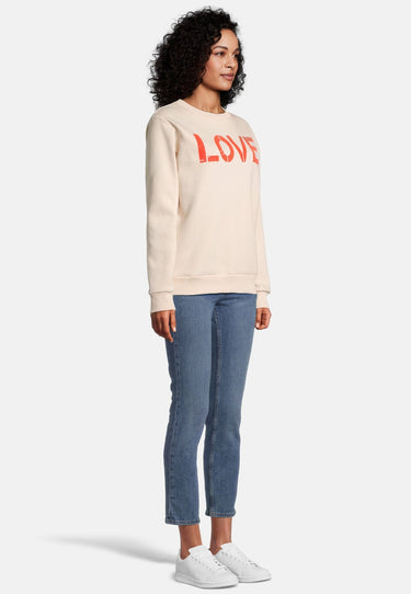 Salzhaut - ILVA Damen normale Passform - Frontprint - Hamburg - love - 5 - #farbe_beige-neon-mandarin