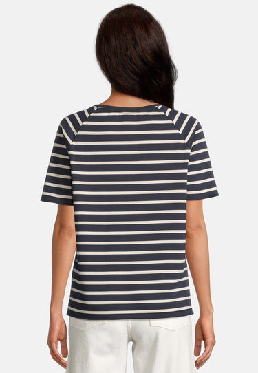 Salzhaut - INEKE Damen Schmal - Hamburg - Reduziert - Rundhals - 4 - #farbe_navy-beige