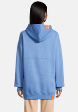 salzhaut - JULIANE Damen Hoodie Oversized - adenauer & co - Anker - Basic - 11 - #farbe_Ocean Blue