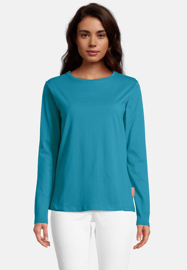 salzhaut - KANT Damen normale Passform - Hamburg - Langarmshirt - Rundhals - 7 - #farbe_fjord