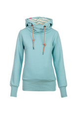 Salzhaut - KARKJE Damen Oversized - Hoodie - Kapuzenpullover - Langarmshirt - 6 - #farbe_aqua