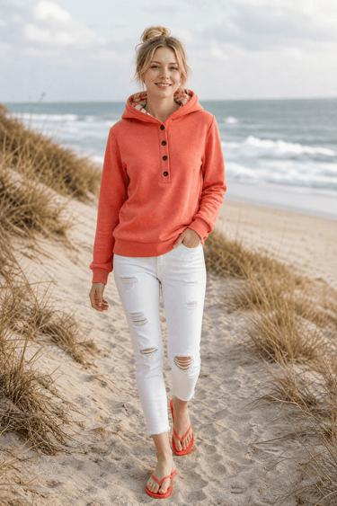 salzhaut - KÂT Damen Oversized - adenauer & co - Anker - Basic - 1 - farbe_Coral