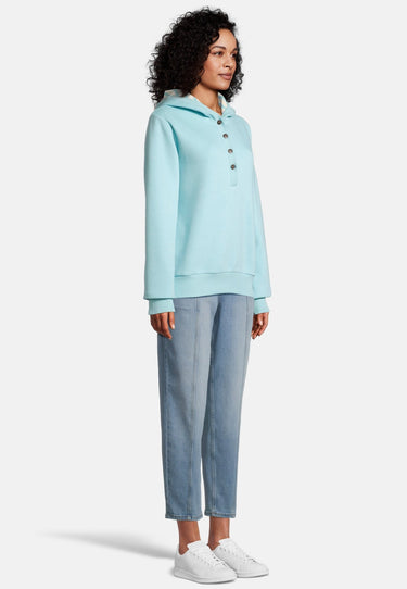 Salzhaut - KÂT Damen Oversized - Hoodie - Kapuzenpullover - Langarmshirt - 10 - #farbe_aqua