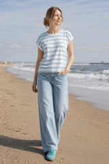 salzhaut - KAUKJE Damen Regular Fit - adenauer & co - Anker - Basic - 12 - farbe_Beige Aqua