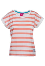 Salzhaut - KAUKJE Damen Regular Fit - Reduziert - ringel - Rundhals - 7 - #farbe_beige-coral