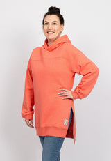 Salzhaut - KESTÓÓNJE Damen Gerade - Hoodie - Kapuzenpullover - Langarmshirt - 4 - #farbe_coral
