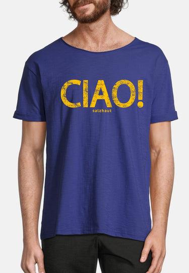 Salzhaut - KIMM - CIAO Herren Regular Fit - Frontprint - Reduziert - Rundhals - 8 - #farbe_indigo