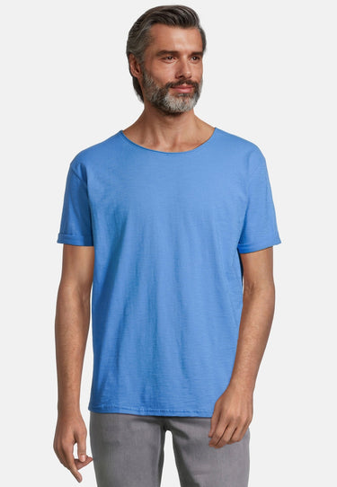 salzhaut - KIMM Herren Regular Fit - Basic Casual - Rundhals - T-Shirt - 6 - #farbe_ocean-blue