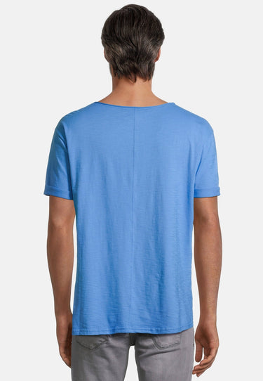 salzhaut - KIMM Herren Regular Fit - Basic Casual - Rundhals - T-Shirt - 9 - #farbe_ocean-blue