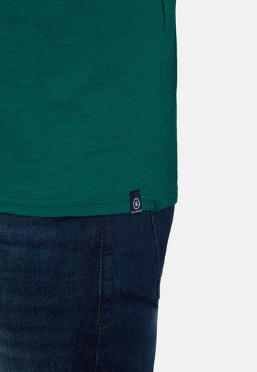 salzhaut - KIMM - MOIN Herren Regular Fit - Frontprint - Rundhals - T-Shirt - 20 - #farbe_bottle-green