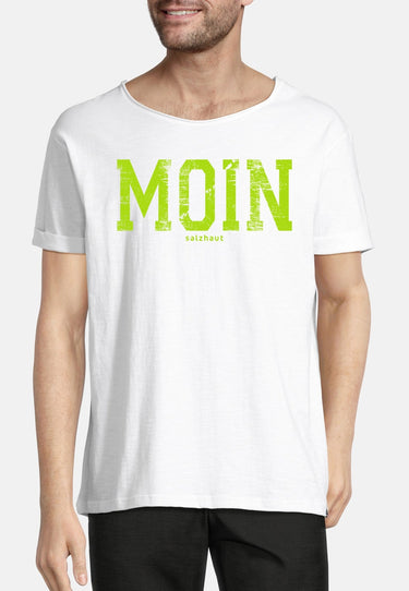 salzhaut - KIMM - MOIN Herren Regular Fit - Frontprint - Rundhals - T-Shirt - 28 - #farbe_white