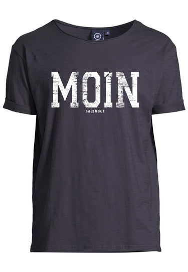 salzhaut - KIMM - MOIN Herren Regular Fit - Frontprint - Rundhals - T-Shirt - 2 - #farbe_navy-white