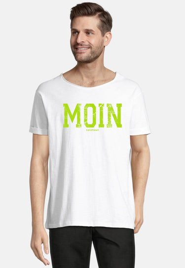salzhaut - KIMM - MOIN Herren Regular Fit - Frontprint - Rundhals - T-Shirt - 26 - #farbe_white