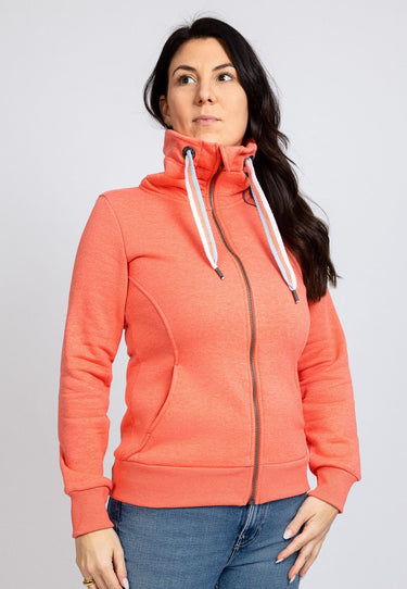 salzhaut - KLENNER Damen Regular Fit - Backprint - Hamburg - Sweatjacke - 4 - #farbe_coral