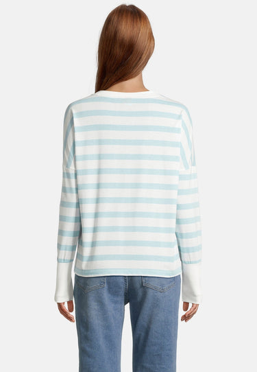 salzhaut - KLUET Damen normale Passform - Damen - Langarmshirt - Longsleeve - 4 - #farbe_beige-aqua