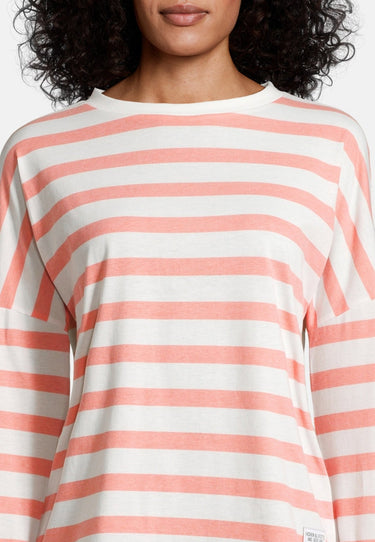 Salzhaut - KLUET Damen normale Passform - Damen - Langarmshirt - Longsleeve - 8 - #farbe_beige-coral
