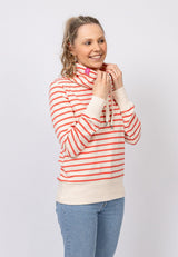 salzhaut - KÓÓVELJĀU Damen Sweatshirt normale Passform - adenauer & co - Anker - Basic - 10 - #farbe_Beige Coral
