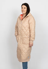 Salzhaut - KÖPHÖÖRDER Damen Oversized - Damen - Hoodiejacke - Kapuze - 4 - #farbe_beige