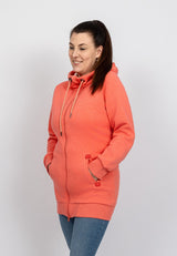salzhaut - KRAUĞ Damen Sweatjacke normale Passform - adenauer & co - Anker - Basic - 10 - #farbe_Coral