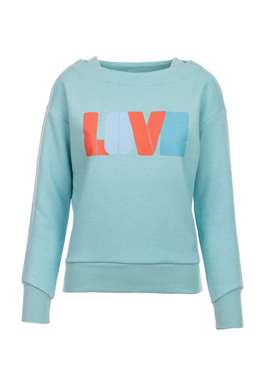 salzhaut - KULÓÓNTJE Damen lässig - Boatneck - Frontprint - Hamburg - 6 - #farbe_aqua