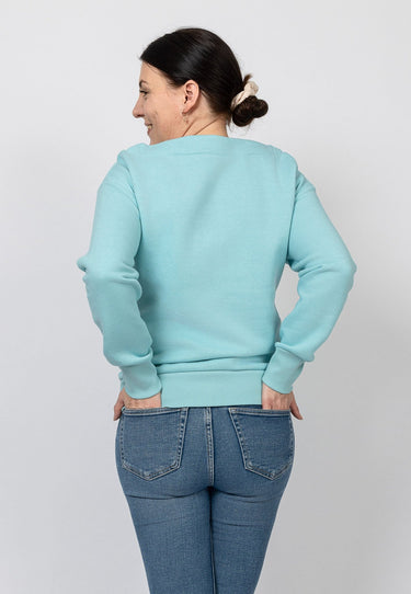 salzhaut - KULÓÓNTJE Damen lässig - Boatneck - Frontprint - Hamburg - 7 - #farbe_aqua