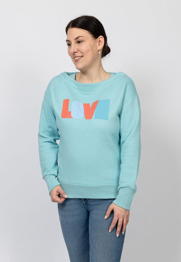 salzhaut - KULÓÓNTJE Damen lässig - Boatneck - Frontprint - Hamburg - 5 - #farbe_aqua