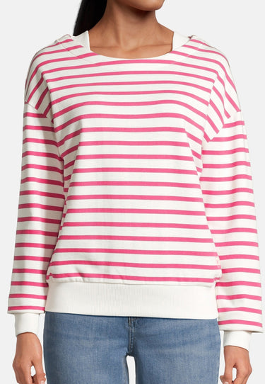 Salzhaut - LAFF Damen lässig - Hoodie - Langarmshirt - Longsleeve - 8 - #farbe_offwhite-pink