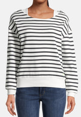 Salzhaut - LAFF Damen lässig - Hoodie - Langarmshirt - Longsleeve - 3 - #farbe_navy-offwhite