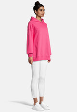 Salzhaut - LEESGOOD Damen Oversized - Hoodie - Kapuzenpullover - Langarmshirt - 10 - #farbe_pink