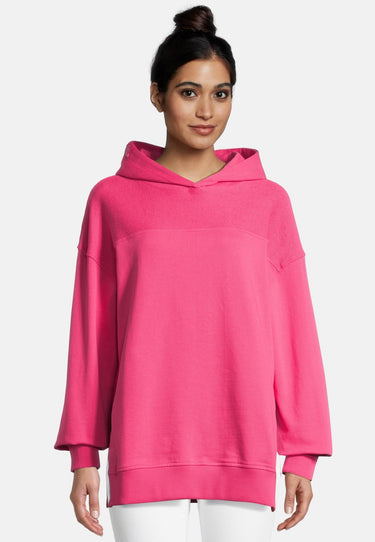 Salzhaut - LEESGOOD Damen Oversized - Hoodie - Kapuzenpullover - Langarmshirt - 6 - #farbe_pink