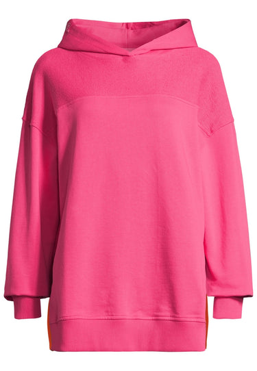 Salzhaut - LEESGOOD Damen Oversized - Hoodie - Kapuzenpullover - Langarmshirt - 7 - #farbe_pink