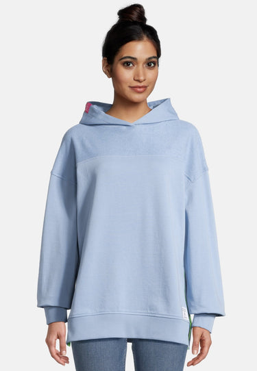 Salzhaut - LEESGOOD Damen Oversized - Hoodie - Kapuzenpullover - Langarmshirt - 11 - #farbe_ice-blue