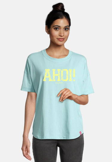 Salzhaut - LEEV-AHOI Damen Relaxed-Fit - Frontprint - Hamburg - Reduziert - 6 - #farbe_aqua