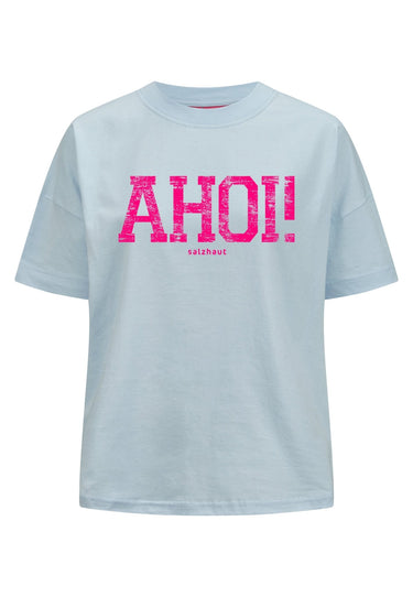 Salzhaut - LEEV-AHOI Damen Relaxed-Fit - Frontprint - Hamburg - Reduziert - 12 - #farbe_light-blue