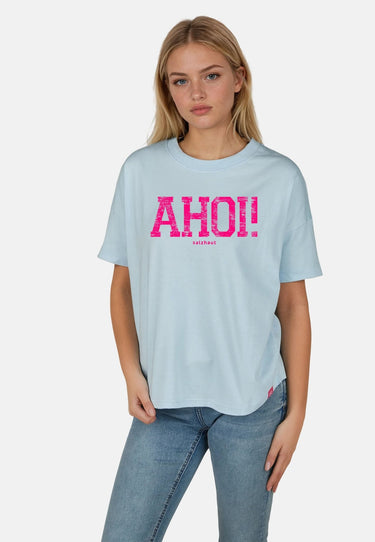 Salzhaut - LEEV-AHOI Damen Relaxed-Fit - Frontprint - Hamburg - Reduziert - 11 - #farbe_light-blue