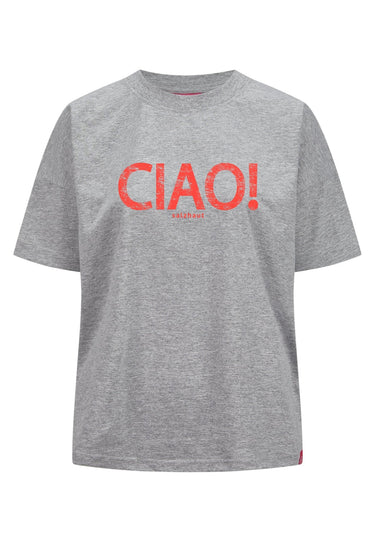 Salzhaut - LEEV-CIAO Damen Relaxed-Fit - Frontprint - Reduziert - Rundhals - 7 - #farbe_grey-melange