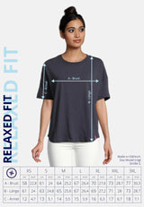 salzhaut - LEEV Damen Shirt Oversized - adenauer & co - Anker - Basic - 44 - #farbe_Navy