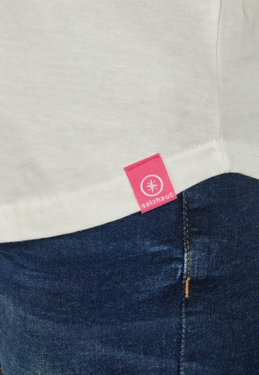 salzhaut - LEEV - GOOD VIBES Damen Relaxed-Fit - Hamburg - Rundhals - T-Shirt - 5 - #farbe_offwhite