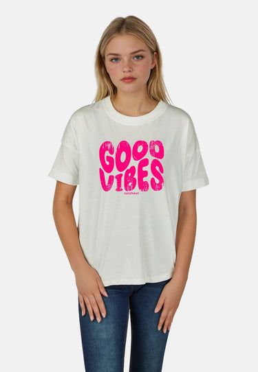 salzhaut - LEEV - GOOD VIBES Damen Relaxed-Fit - Hamburg - Rundhals - T-Shirt - 3 - #farbe_offwhite