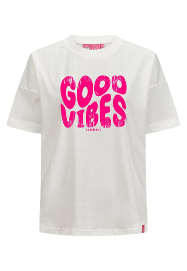 salzhaut - LEEV - GOOD VIBES Damen Relaxed-Fit - Hamburg - Rundhals - T-Shirt - 2 - #farbe_offwhite
